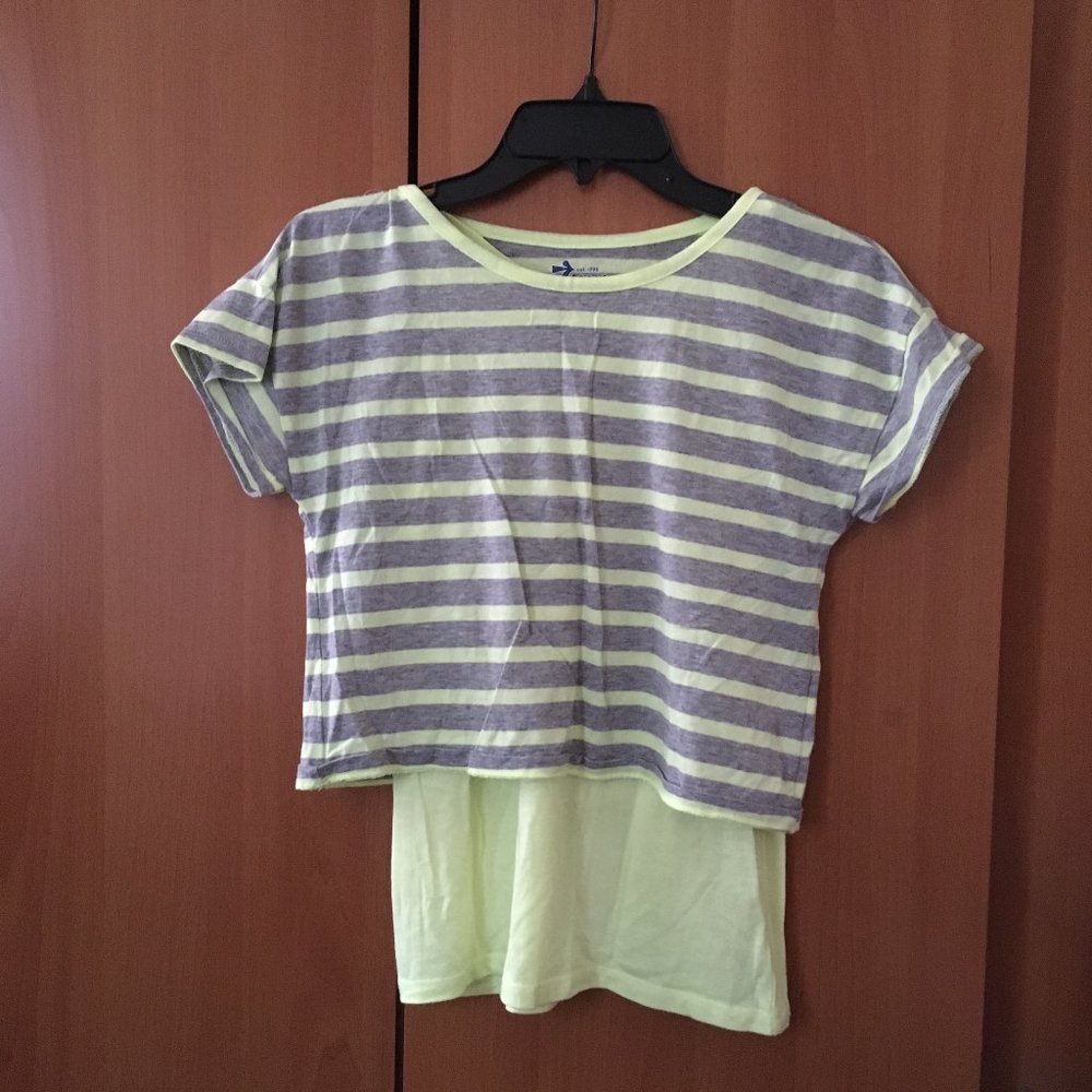 [Girl's] Cute Two-Layered Short Sleeved Shirt